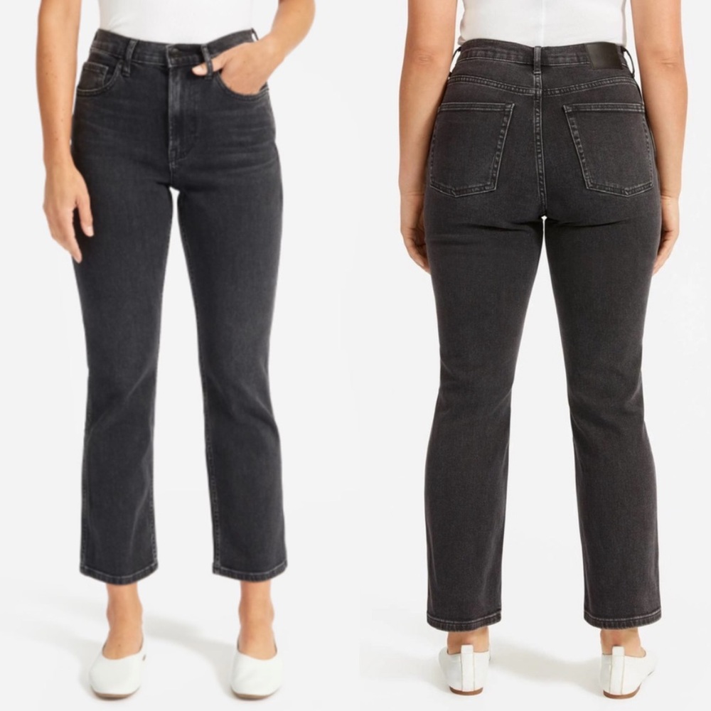 Everlane Blogger Favorite The Cheeky Bootcut Jean In Washed Black Size 26 Reg